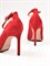 Женские туфли-лодочки красного цвета на шпильке - фото 19320