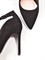 Женские туфли черного цвета с тонким ремешком на щиколотке - фото 19328