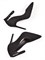 Женские туфли черного цвета с тонким ремешком на щиколотке - фото 19330