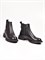 Женские ботинки-челси черного цвета с округлым мысом - фото 19359