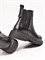 Женские ботинки-челси черного цвета с округлым мысом - фото 19363