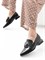 Женские туфли черного цвета с акцентной пряжкой Chewhite - фото 19394
