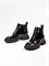 Стильные черные ботинки из натуральной лакированной кожи - фото 19772