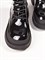 Стильные черные ботинки из натуральной лакированной кожи - фото 19775