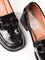 Женские туфли черного цвета из натуральной лакированной кожи - фото 20140
