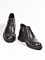 Мужские демисезонные ботинки с закругленным носом чёрные Chewhite - фото 20440