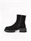 Женские демисезонные ботинки из натуральной черной замши - фото 20659