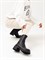 Женские демисезонные ботинки из натуральной черной кожи - фото 20699