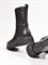 Женские демисезонные ботинки из натуральной черной кожи - фото 20706