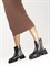 Женские зимние ботинки с анималистичным принтом под зебру Chewhite - фото 20825