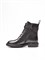 Женские зимние ботинки на шнуровке с ремешком чёрные - фото 20901