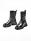 Женские зимние ботинки черного цвета в лаконичном дизайне - фото 21217