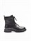 Женские зимние ботинки черного цвета на шнуровке - фото 21305
