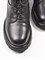 Женские зимние ботинки черного цвета на шнуровке - фото 21307