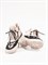 Женские зимние ботинки молочного цвета на шнуровке - фото 21371