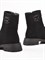 Женские зимние ботинки черного цвета на широкой подошве - фото 21387