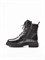 Зимние ботинки на шнуровке и натуральном мехе чёрные - фото 21513