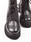 Женские зимние ботинки на платформе черного цвета - фото 21597
