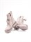 Женские зимние ботинки бежевого цвета из натуральной замши - фото 21623