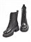 Женские зимние ботинки черного цвета с высокой шнуровкой - фото 21749