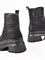 Женские зимние ботинки черного цвета на многослойной подошве - фото 21802