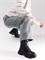 Женские зимние ботинки на шнуровке черного цвета Chewhite - фото 21817