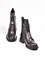 Женские зимние ботинки из натуральной черной кожи - фото 21854