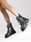 Женские зимние ботинки на платформе с акцентной шнуровкой - фото 21909