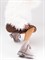Женские зимние ботинки бежевого цвета из натуральной замши - фото 22668