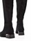 Женские зимние ботфорты из натуральной замши черного цвета - фото 22899