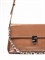 Женская сумка-багет из коричневой лакированной кожи Chewhite - фото 23205