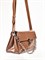 Женская сумка-багет из коричневой лакированной кожи Chewhite - фото 23206