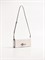 Женская сумка-багет с тиснением в молочном цвете Chewhite - фото 23266