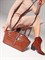 Женская сумка с тиснением коричневого цвета Chewhite - фото 23277