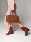 Женская сумка с тиснением коричневого цвета Chewhite - фото 23278