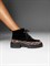 Женские демисезонные ботинки черного цвета с анималистичным принтом - фото 23547