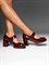 Женские туфли Мэри-Джейн бордового цвета Chewhite - фото 23688