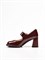 Женские туфли Мэри-Джейн бордового цвета Chewhite - фото 23692