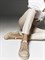 Женские летние кеды из ажурного бежевого текстиля Chewhite - фото 23925