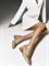 Женские туфли бежевого цвета с квадратным мысом Chewhite - фото 24448