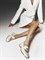 Женские туфли кремового оттенка Chewhite - фото 24529
