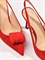 Женские туфли слингбэки красного цвета Chewhite Limited - фото 25111