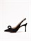 Женские туфли слингбэки черного цвета Chewhite Limited - фото 25124