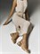 Женские открытые туфли бежевого цвета Chewhite - фото 26031