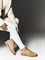 Женские лоферы из натуральной бежевой замши Chewhite - фото 26527