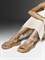 Женские сандалии из натуральной бежевой замши Chewhite - фото 26797
