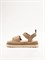 Женские сандалии цвета хаки на липучках Chewhite - фото 26812