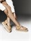 Женские сандалии бежевого цвета на липучках Chewhite - фото 26852