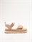 Женские сандалии бежевого цвета на липучках Chewhite - фото 26855