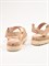 Женские сандалии бежевого цвета на липучках Chewhite - фото 26858